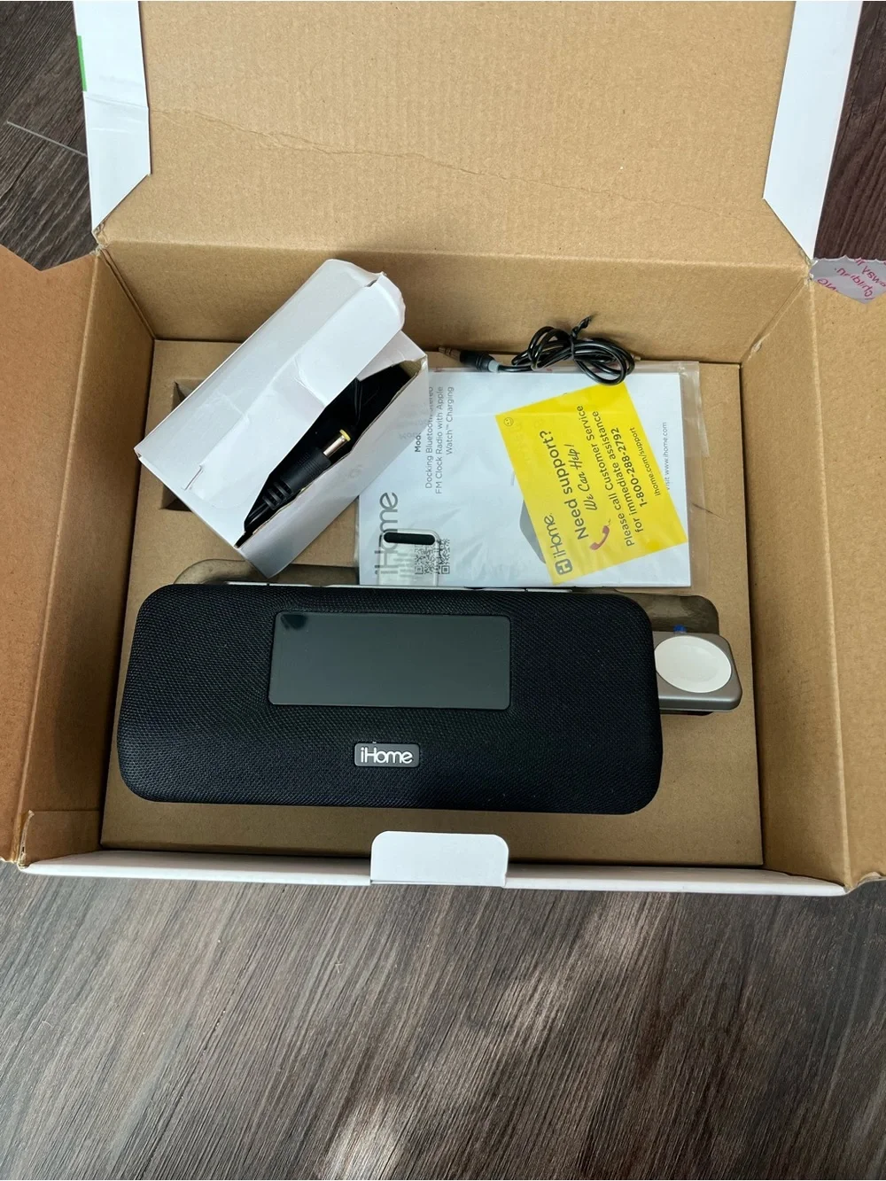 iHome Alarm Clock, Radio, Watch Charger Docking Station